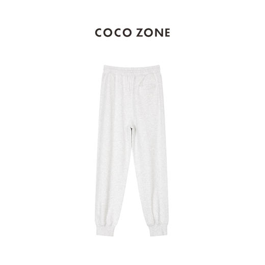 COCO ZONE早秋卫裤松紧腰抽绳罗纹收脚九分休闲裤23C29496 商品图1