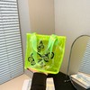 【夏季新品，轻盈时尚】休闲果冻纯色透明包 2024夏季包包 大容量女士单肩包 新款时尚托特包-QQ 商品缩略图2