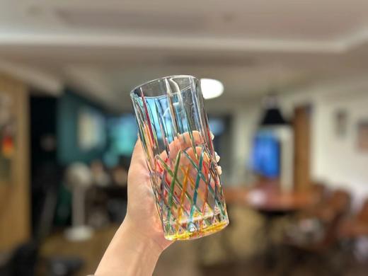 意大利 ZECCHIN圣殿系列，彩绘条多色xianxian艺术酒杯 商品图0