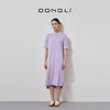 东黎 • 丝绒女士春夏新中式斜门襟气质连衣裙 4341 商品缩略图1