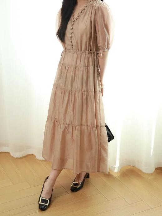 LPIUTY品牌直发！识货团⚠️LOEW*E罗*威原单天丝面料原厂！原料⚠️法式复古优雅连衣裙❗️意大利进口天丝面料 B0723511 商品图6