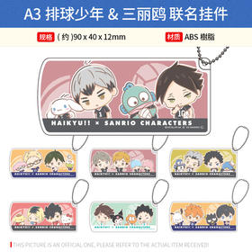 A3日本正版 排球少年&三丽鸥联名挂件立牌 周边谷子