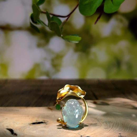 【戏荷】翡翠胸针项坠两用款 商品图3