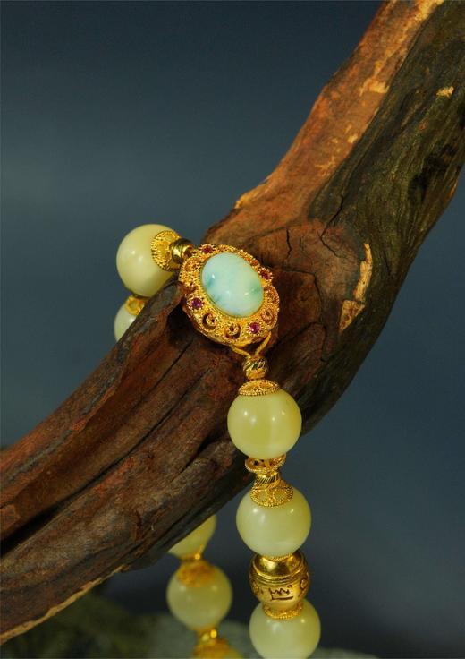 【古典浪漫蜜蜡节】-25号<声声慢>设计款白蜜手串（B款） 商品图2