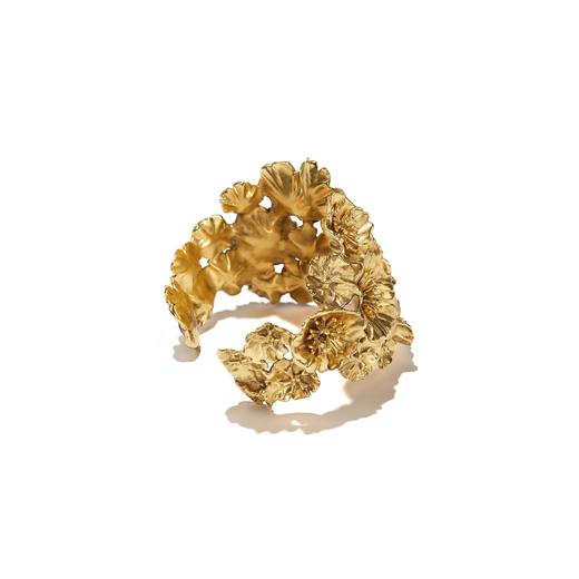 订购6个月到｜Goossens Paris-Fleur de Pavot-虞美人 金色 手镯［法国设计师］ 商品图1