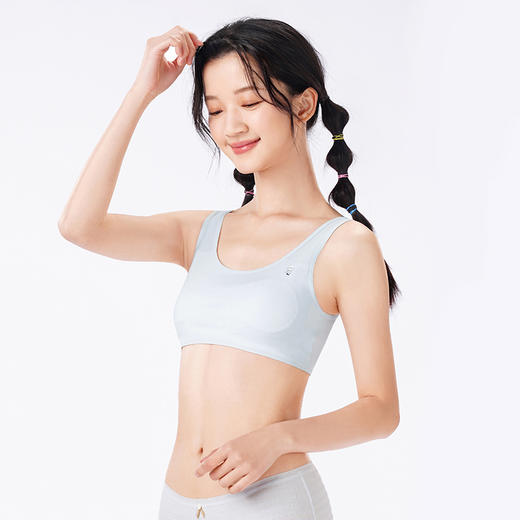 都市丽人内衣少女优选一阶少女文胸棉质超薄文胸背心式无排扣无钢圈BBT2Q2 商品图2