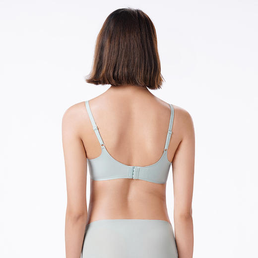 都市丽人内衣零压无痕零感文胸泳布加厚文胸3/4杯三排扣无钢圈LB45H2 商品图6