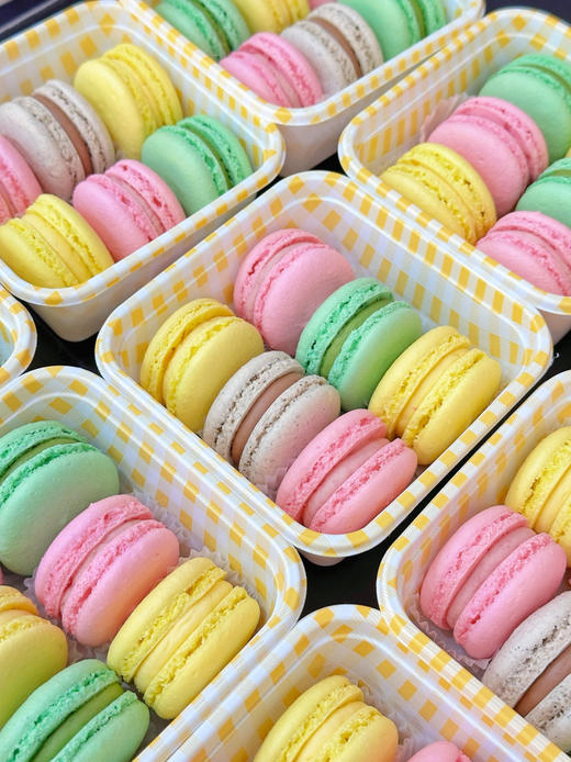 法式马卡龙·六粒装纸盒（芒果/开心果/树莓/咖啡4种口味随机配） 商品图2