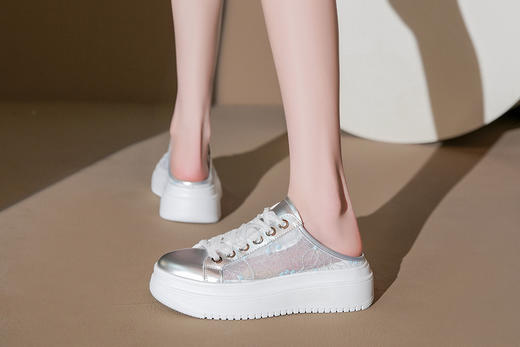 豪麟名鞋奥莱迪嘉女鞋时尚休闲鞋牛皮革DJXXA41WX026银色  原价1660元 商品图3