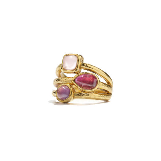 北京仓｜Goossens Paris-Cabochons-葡萄色 水晶 戒指［法国设计师］ 商品图0