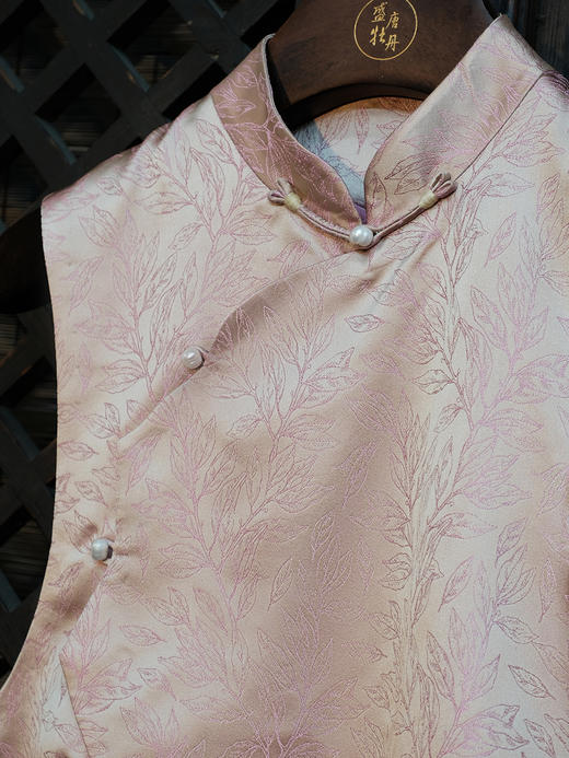 盛唐牡丹盛奢系列| 限量款|高货-真丝提花花瓣马甲(特殊商品不退不换) 商品图6