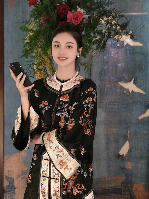 盛唐牡丹盛奢系列| 限量款| 高货-手绣博古对襟外套(特殊商品不退不换) 商品图0