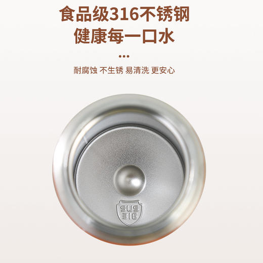 【升级触摸感应，智能水温感应】新款食品级316不锈钢创意卡通豌豆杯 学生便携水杯 智能温度弹跳盖保温杯-QQ 商品图3