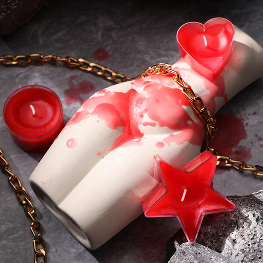 【谜姬】低温蜡烛爱心成人情趣玩具情侣前戏调教滴蜡另类性用品 商品图2