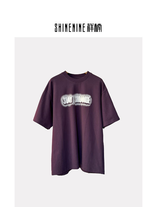 423512955字母晕染短袖T恤 商品图0