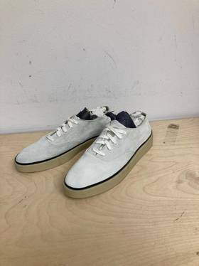 微瑕 Zegna/杰尼亚 男士翻毛皮牛筋大底系带圆头平底休闲板鞋 偏大半码