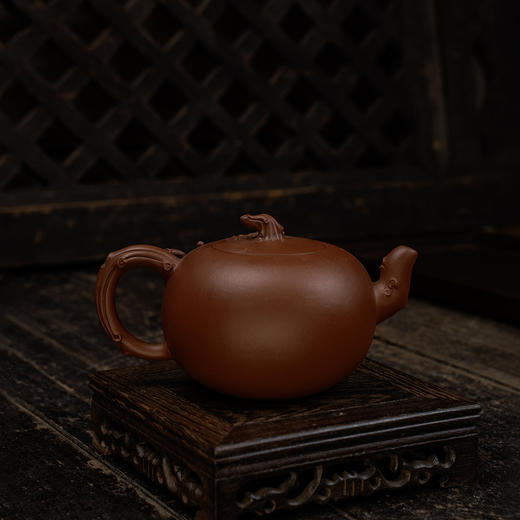 郭显强大红袍葡萄壶 宜兴紫砂原矿茶壶紫砂壶功夫茶泡茶壶茶具仿古 商品图4