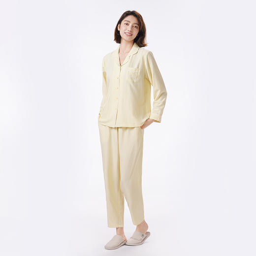 都市丽人睡衣生活家居长袖家居服软绵绵1.0薄女士软绵绵长袖长裤LHT1M9 商品图2