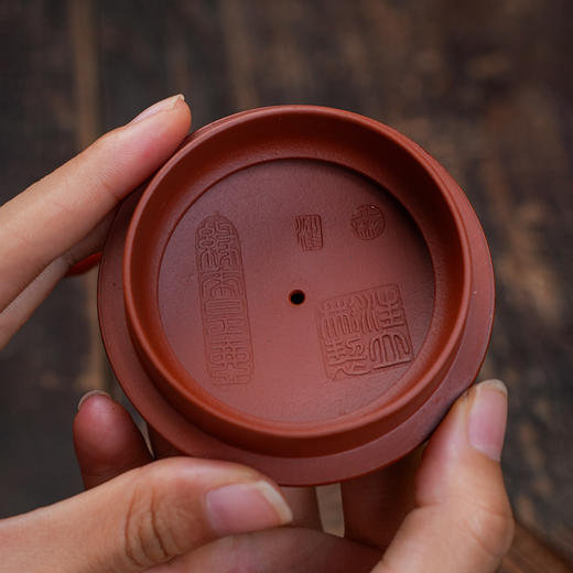 汪立彬 祥和如意壶 老红泥 宜兴紫砂原矿茶壶紫砂壶功夫茶泡茶壶茶具仿古 商品图4