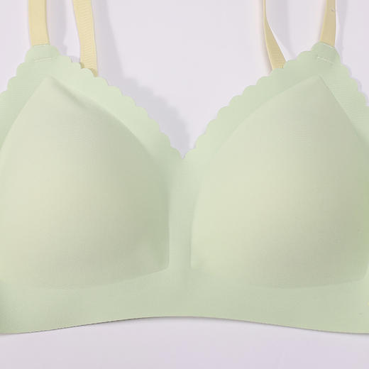 都市丽人内衣少女优选三阶少女文胸泳布薄文胸三角杯三排扣无钢圈BBT2Q6 商品图4
