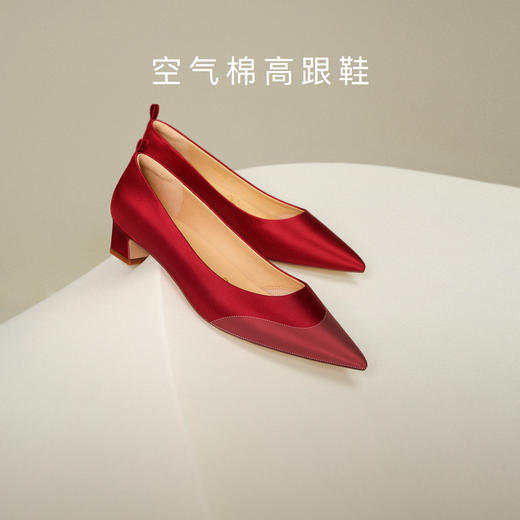 【促销款】7or9空气棉高跟鞋红丝绒蛋糕3.5cm 商品图3