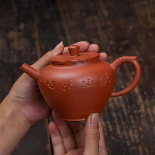 汤建林 3号蕴之壶 原矿小红泥 宜兴紫砂原矿茶壶紫砂壶功夫茶泡茶壶茶具仿古 商品图3