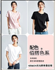 486654  80支丝光棉鱼骨侧边圆摆棉T，白 粉 淡蓝 三色 L-3XL！ 商品缩略图4