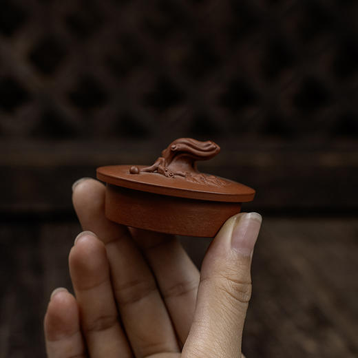 郭显强大红袍葡萄壶 宜兴紫砂原矿茶壶紫砂壶功夫茶泡茶壶茶具仿古 商品图7