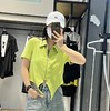 3-16GD翻领拉链分割短袖小衫40512（绿） 夏季 142150010321 商品缩略图4