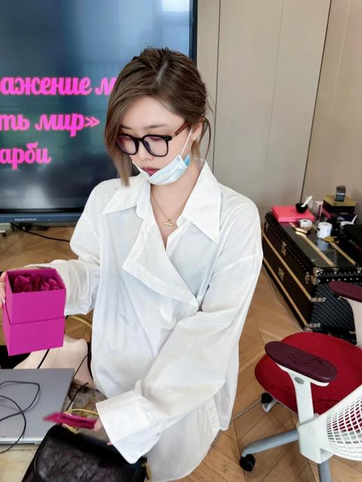 清仓捡漏 LINCHAOZHANG私服定制系列  LC240371 不规则衬衫裙2024026S 醋酸发夹 商品图6