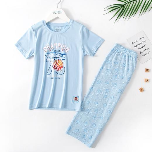 【运动小健将莫代尔】SCHIESSER德国舒雅男童莫代尔卡通短袖7分裤套装3B/19542H 商品图1