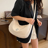 【轻松百搭，通勤时尚休闲包】饺子包女生 日系小清新 纯色可爱单肩包 百搭通勤斜挎包 时尚休闲包包女孩-QQ 商品缩略图0