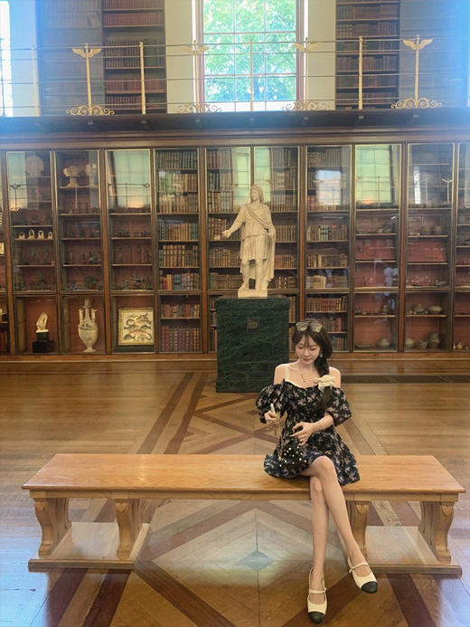 金蘑菇菇  提洛岛花园/ 两穿迷人系 小众复古碎花连衣裙 商品图1