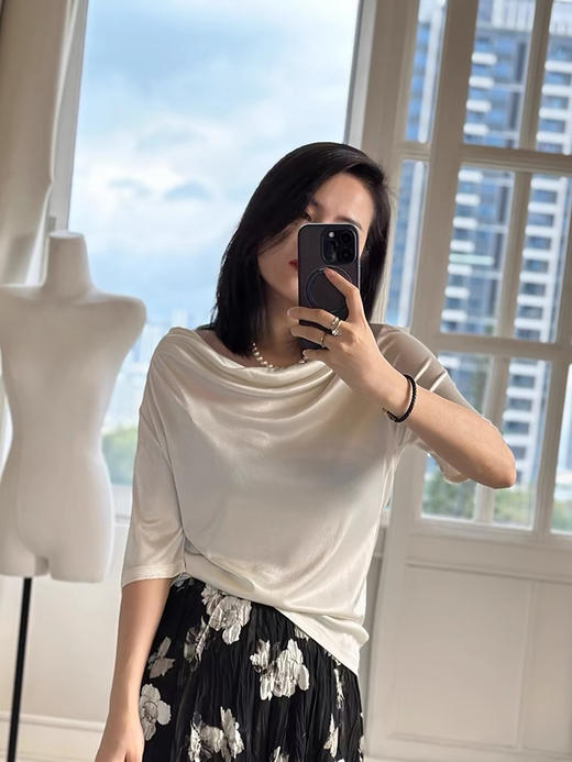 桑醋酸荡领tee 商品图4