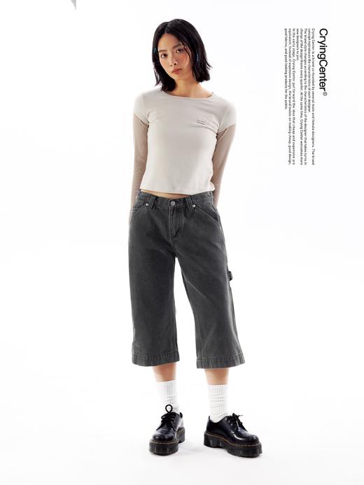 CryingCenter 直腿神裤 8分裤 显瘦刚刚好黑灰牛仔裤 哭喊中心 商品图3