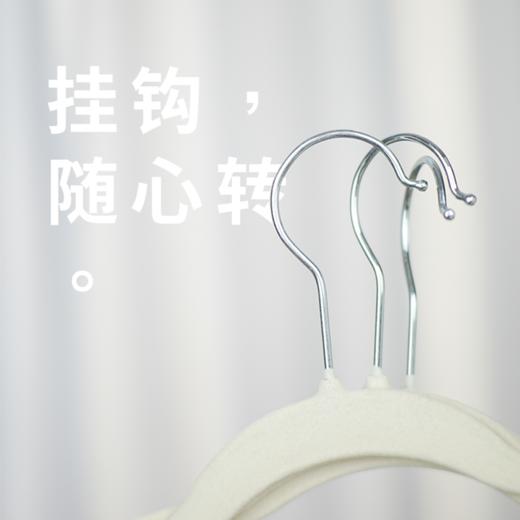 收纳必备好物山姆同款无痕防滑植绒衣架30个装 商品图2