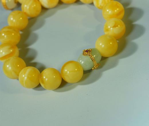 【古典浪漫蜜蜡节】-35号<心想事成>白花蜜手串 商品图3