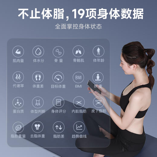 云康宝丨智能体脂称HUAWEI HiLink生态产品 CS20H-黑 商品图4