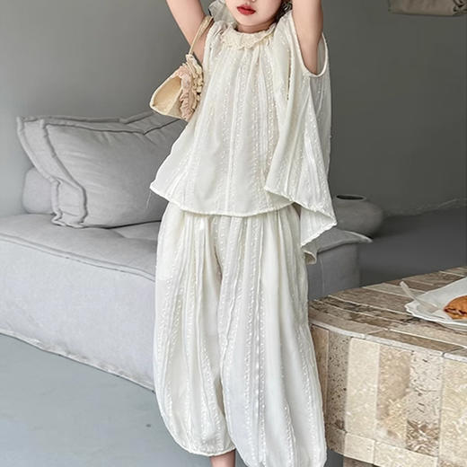 裁缝学苑QZ43 亲子装儿童无袖花边领小衫纸样阔腿裤子灯笼裤女装做衣服打版 商品图0