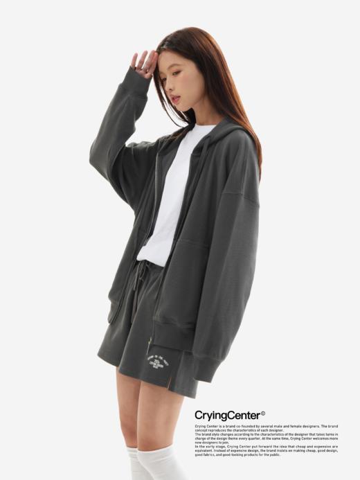 CryingCenter 24SS 低饱和慵懒休闲华夫格针织短裤 哭喊中心 商品图3