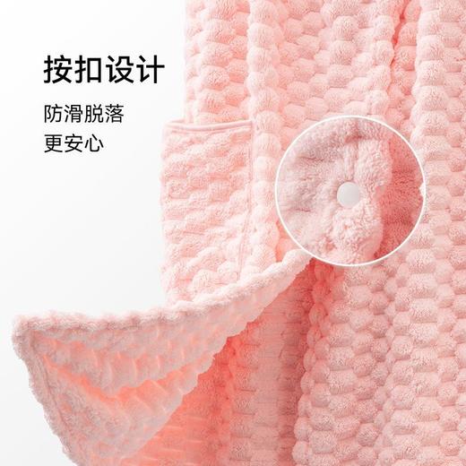 三利A类浴袍成人可穿浴巾速干吸水四季通用女浴衣加绒加厚大毛巾 商品图3