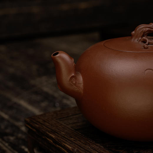 郭显强大红袍葡萄壶 宜兴紫砂原矿茶壶紫砂壶功夫茶泡茶壶茶具仿古 商品图2