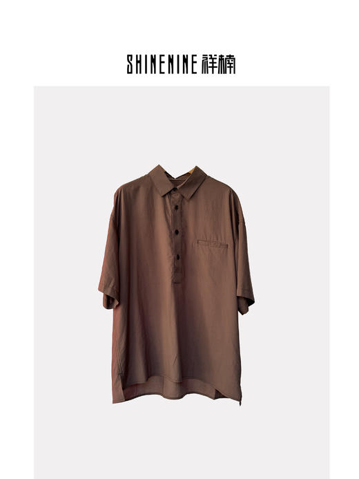 423512958梭织短袖T恤 商品图0