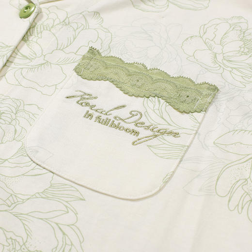 都市丽人睡衣会员精选长袖家居服26支纯棉单面薄女士棉质套装LHT1L6 商品图5