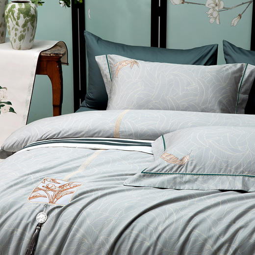 多喜爱 新绒棉磨绒床上用品四件套 月影芭蕉 商品图2