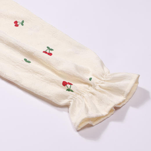 都市丽人睡衣亲情蜜语长袖裙家居服软绵绵提花薄女士梭织棉睡裙LHT6H3 商品图6