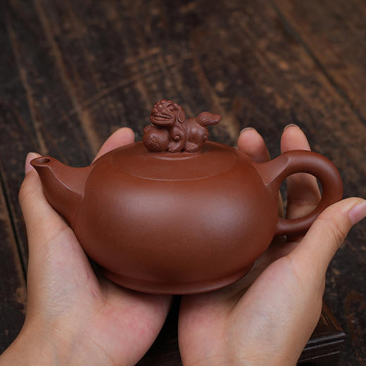 郭琴 祥狮壶 宜兴紫砂原矿茶壶紫砂壶功夫茶泡茶壶茶具仿古 商品图1
