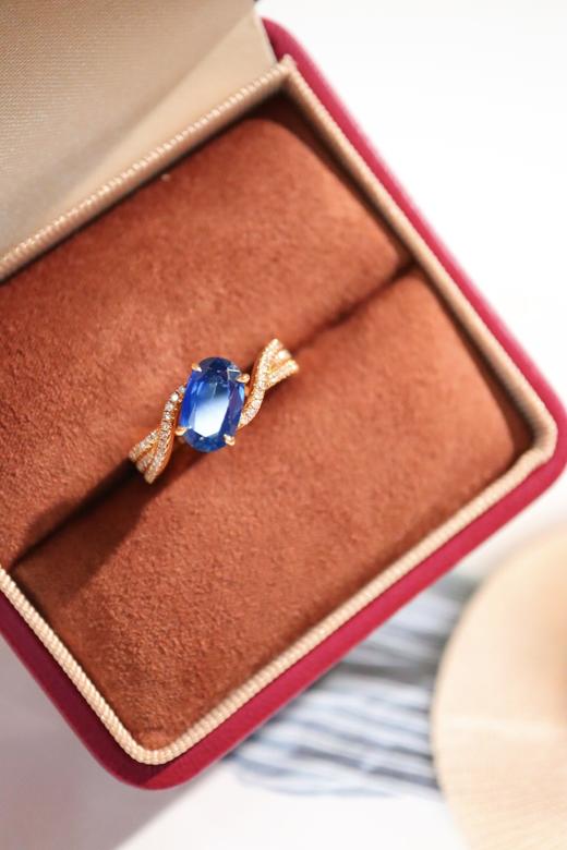 1.5ct 蓝宝石戒指 商品图6