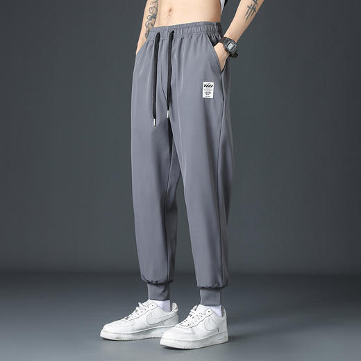 红览 男士夏季薄高街垂感直筒阔腿裤233 商品图11