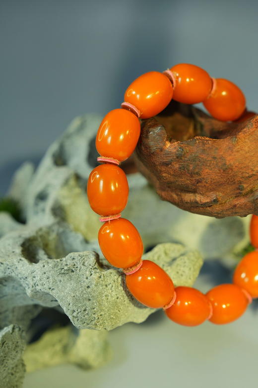 【古典浪漫蜜蜡节】-33号<素心>回流枣珠手串 商品图2